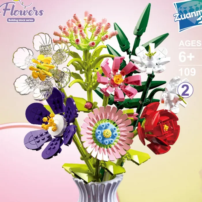 لگو گلدان گل 8 شاخه کد P/109/2