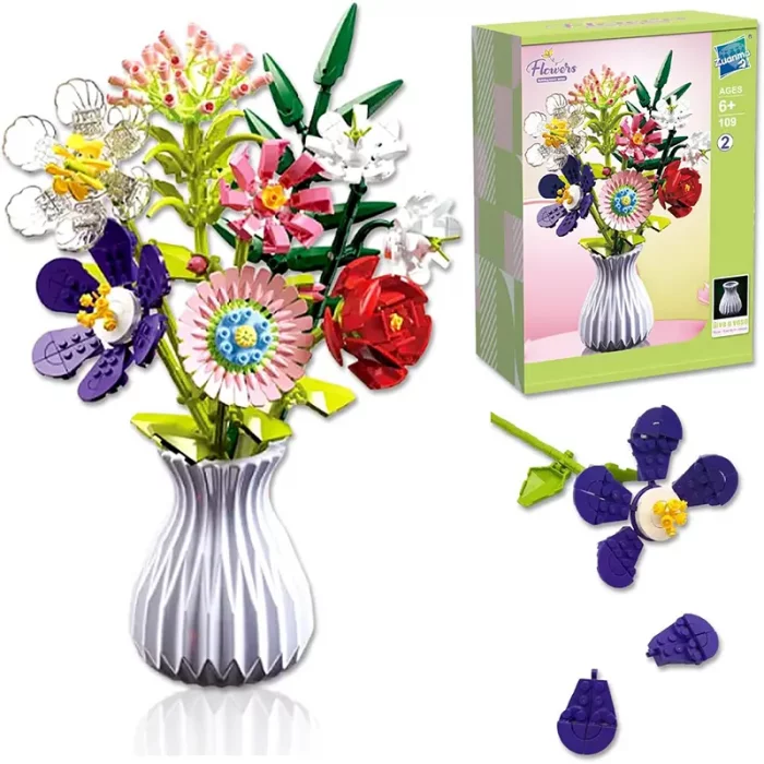 لگو گلدان گل 8 شاخه کد P/109/2