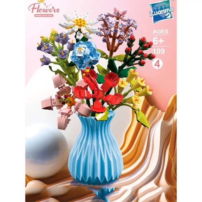 لگو گلدان گل 8 شاخه کد P/109/4