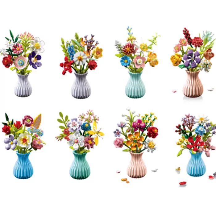 لگو گلدان گل 8 شاخه کد P/109/4