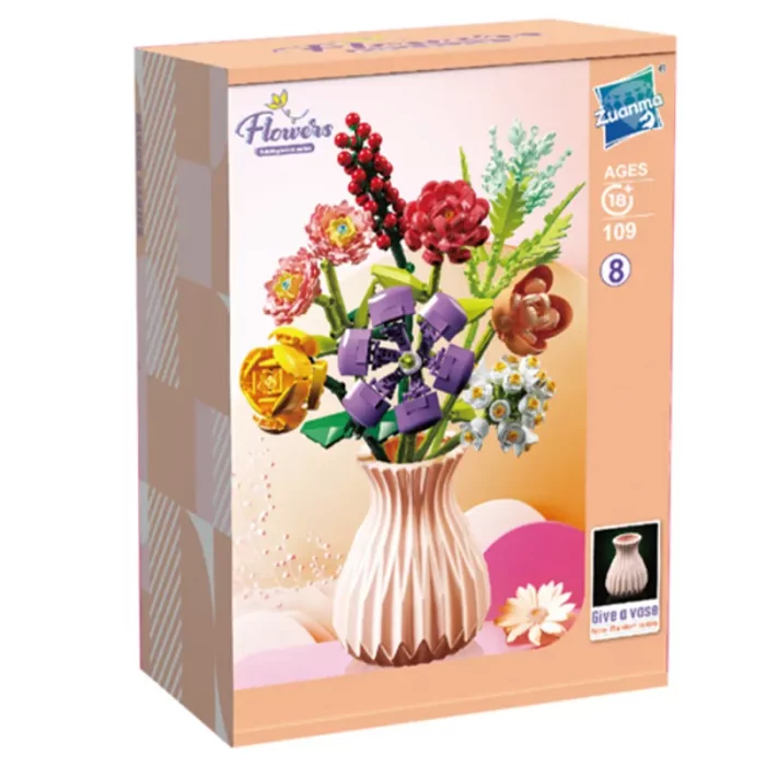 لگو گلدان گل 8 شاخه کد P/109/8