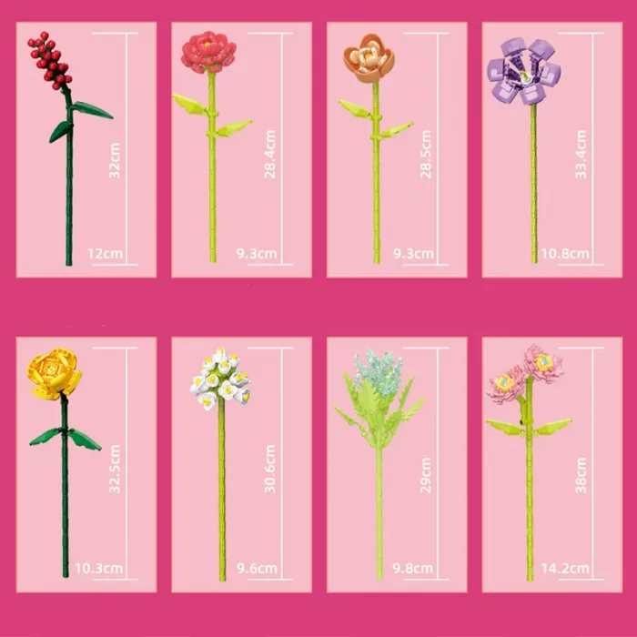 لگو گلدان گل 8 شاخه کد P/109/8