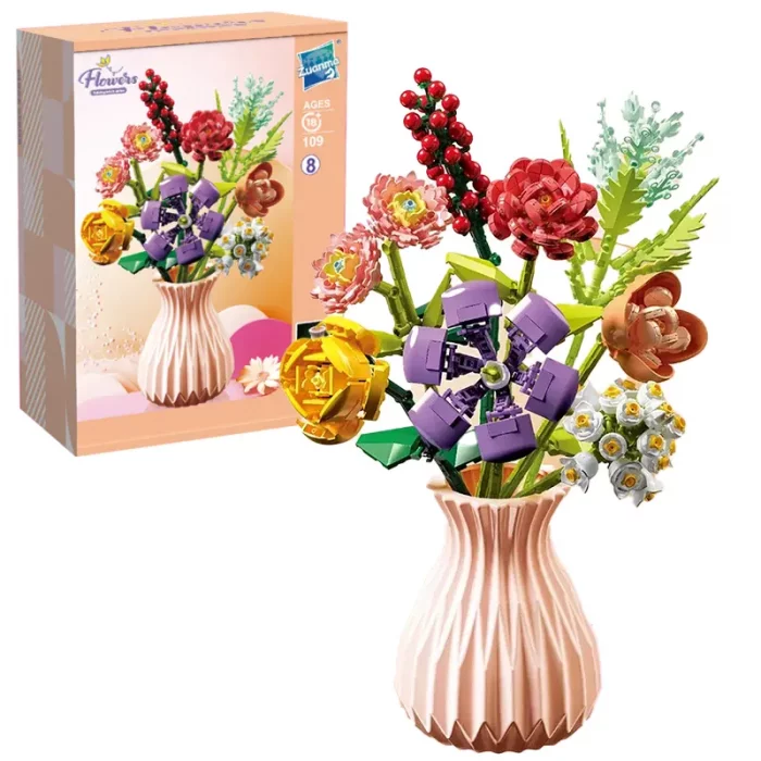 لگو گلدان گل 8 شاخه کد P/109/8