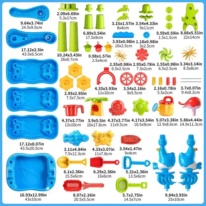 اسباب بازی میز آب بازی فواره ای کد 9958