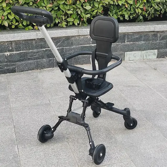صندلی چرخدار کودک رنگ ذغالی کد P/518/A