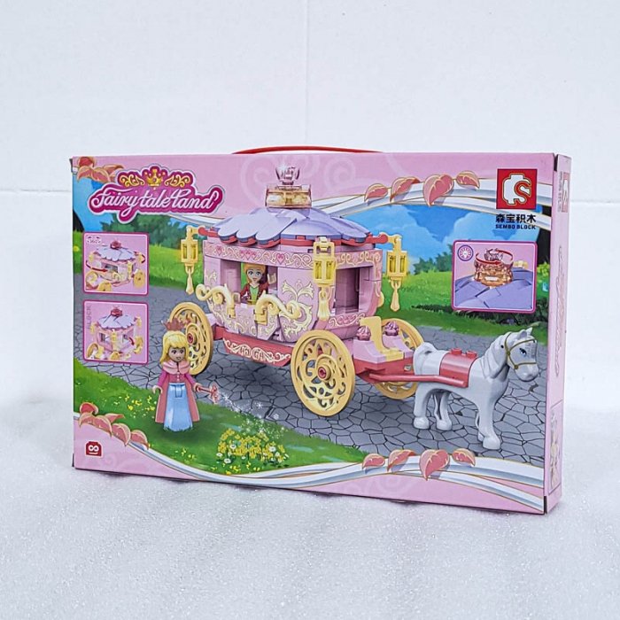 اسباب بازی لگو و ساختنی 342 تکه مدل کالسکه کد 1816