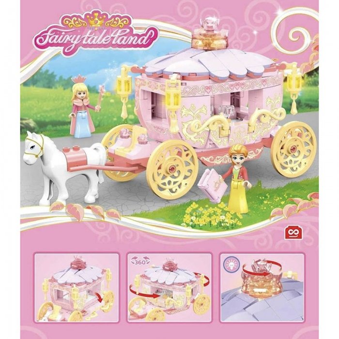 اسباب بازی لگو و ساختنی 342 تکه مدل کالسکه کد 1816