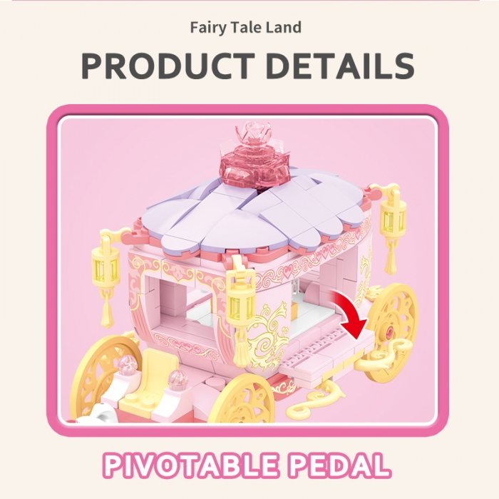 اسباب بازی لگو و ساختنی 342 تکه مدل کالسکه کد 1816