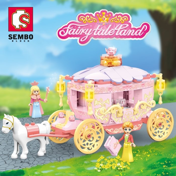 اسباب بازی لگو و ساختنی 342 تکه مدل کالسکه کد 1816