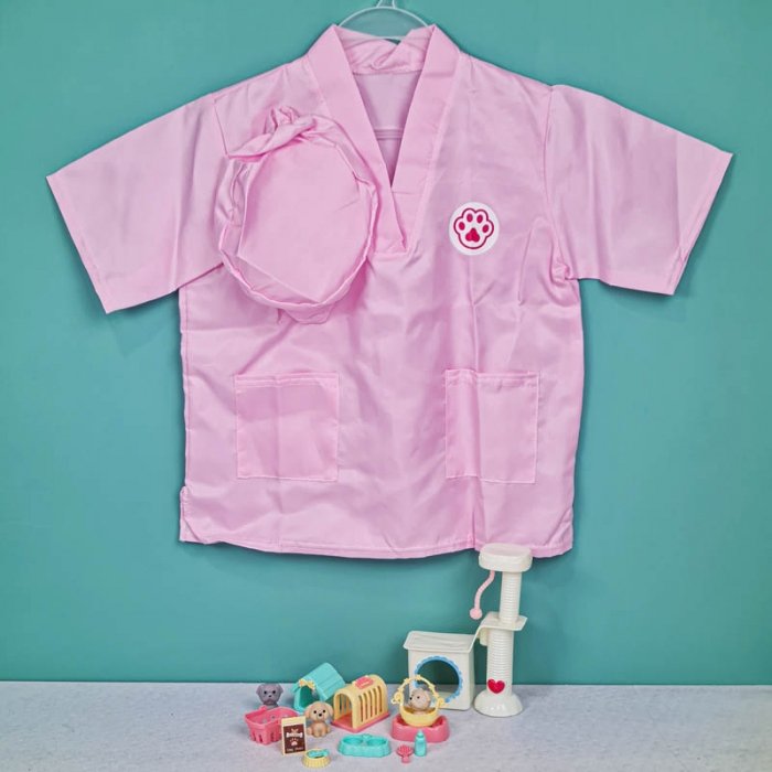 لباس مشاغل کودک مدل دامپزشک با لوازم کد PD2511