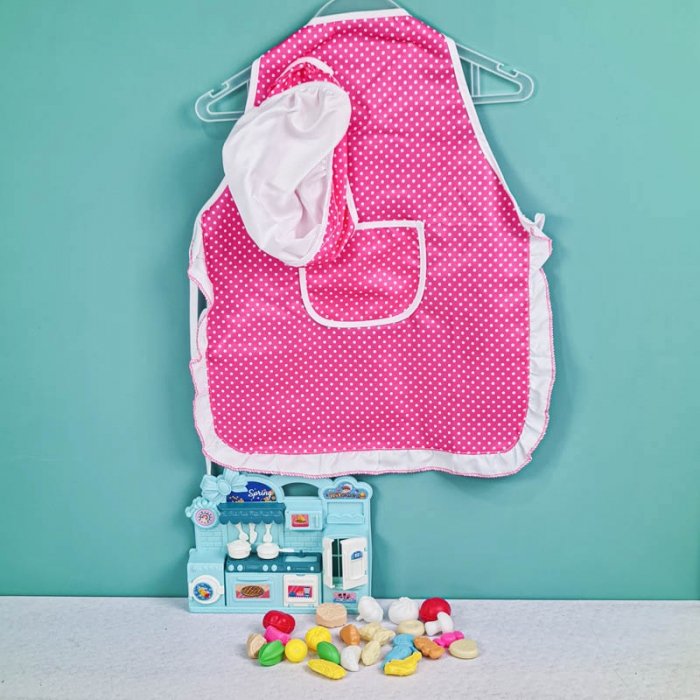 لباس مشاغل کودک مدل آشپز با لوازم کد PD2509