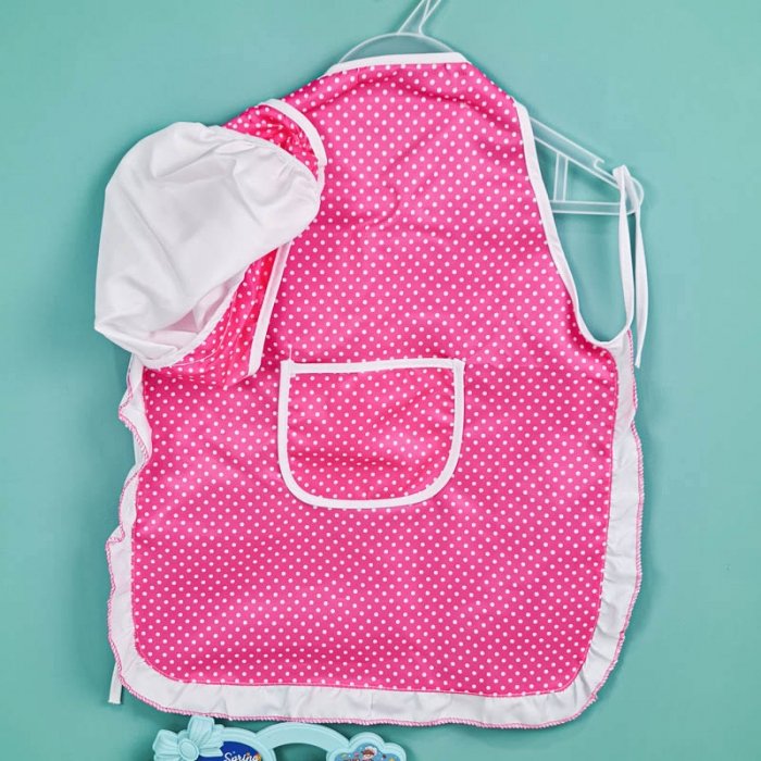 لباس مشاغل کودک مدل آشپز با لوازم کد PD2509