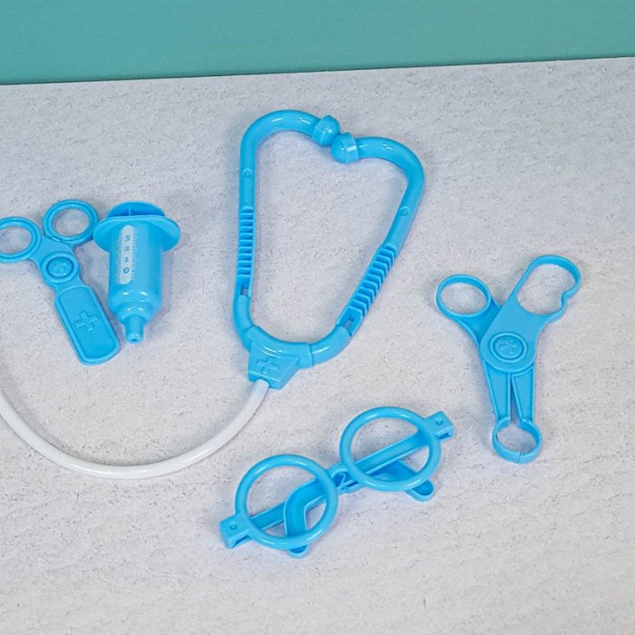 لباس مشاغل کودک مدل دکتر با لوازم کد PD2505