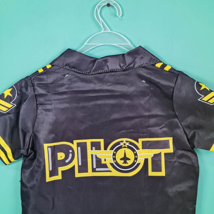 لباس مشاغل کودک مدل خلبان مشکی با لوازم کد PD2513