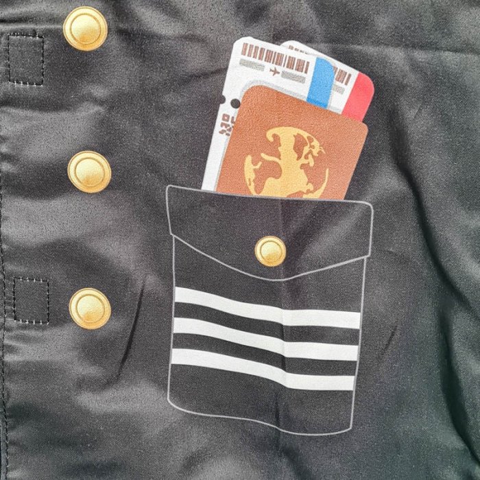 لباس مشاغل کودک مدل خلبان مشکی با لوازم کد PD2513