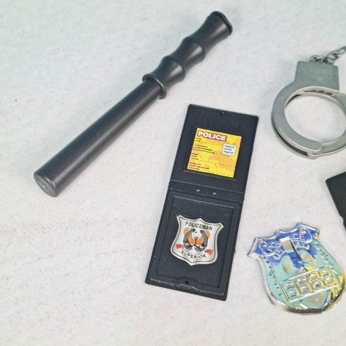 لباس مشاغل کودک مدل پلیس سورمه ای با لوازم کد PD2501