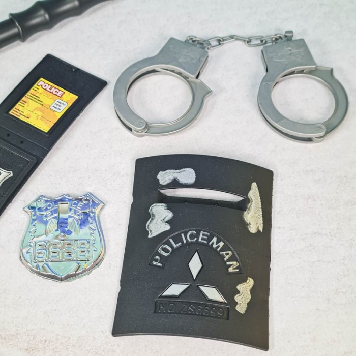 لباس مشاغل کودک مدل پلیس سورمه ای با لوازم کد PD2501