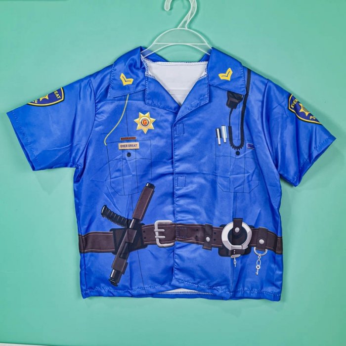 لباس مشاغل کودک مدل پلیس سورمه ای با لوازم کد PD2501