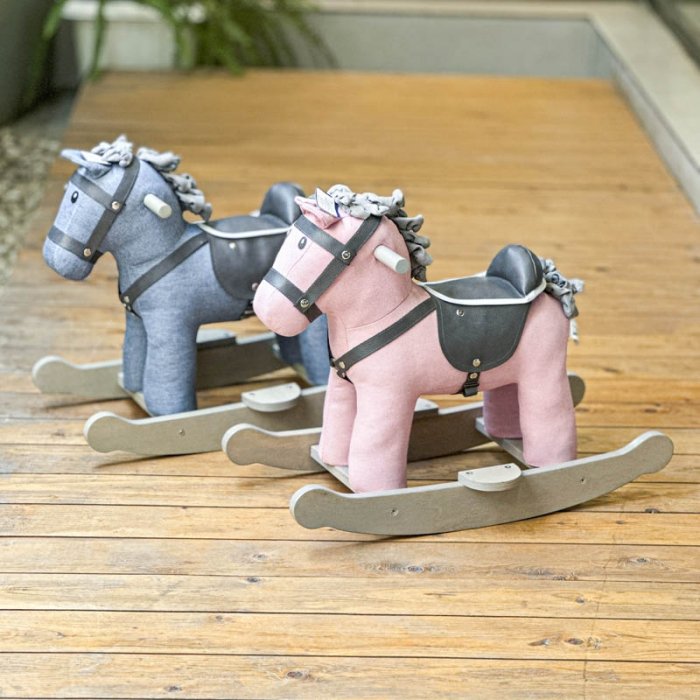 راکر اسب چوبی رنگ صورتی کد AF300222