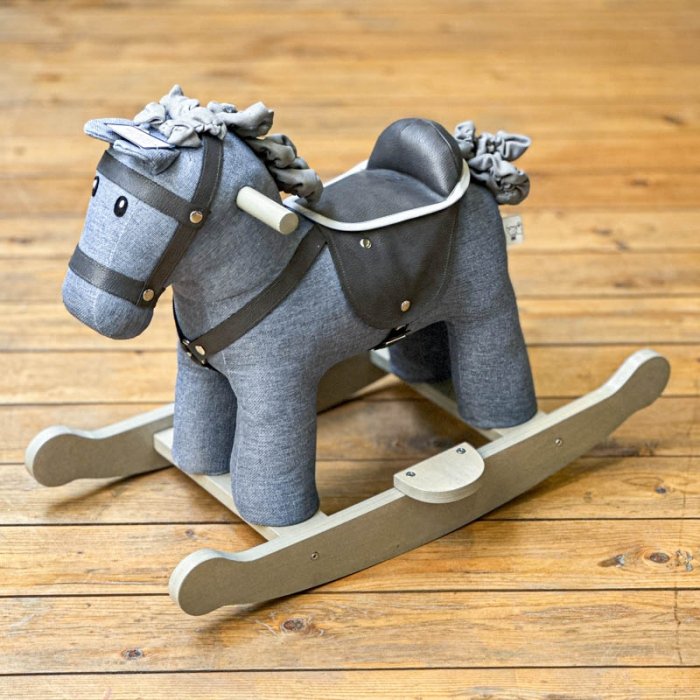 راکر اسب چوبی رنگ آبی کد AF300221