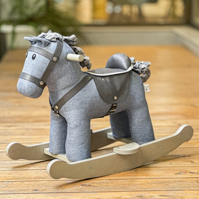 راکر اسب چوبی رنگ آبی کد AF300221