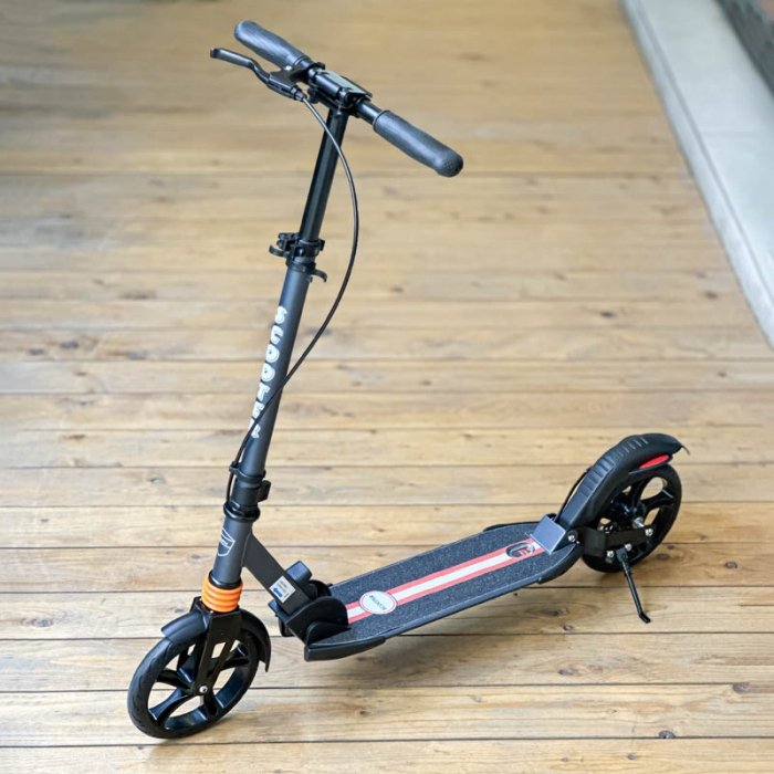 اسکوتر کودک تاشو دوچرخ رنگ طوسی کد P/PC009/TU