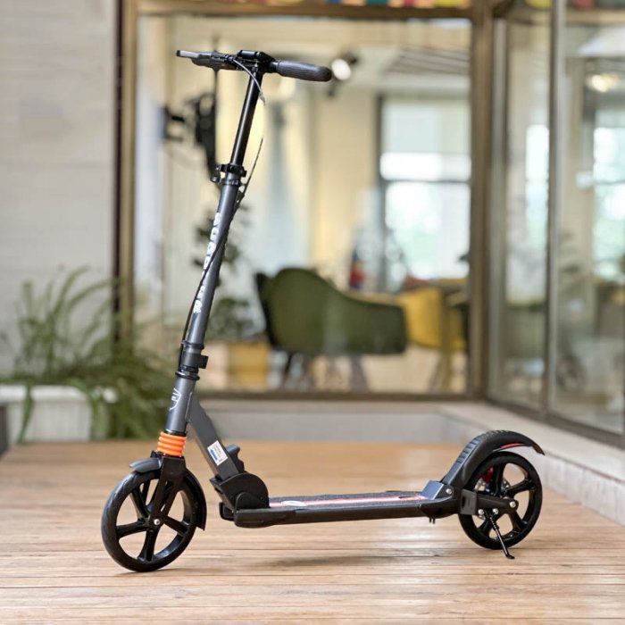 اسکوتر کودک تاشو دوچرخ رنگ طوسی کد P/PC009/TU