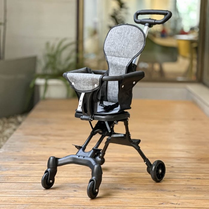 صندلی چرخدار کودک رنگ ذغالی کد P/518/A