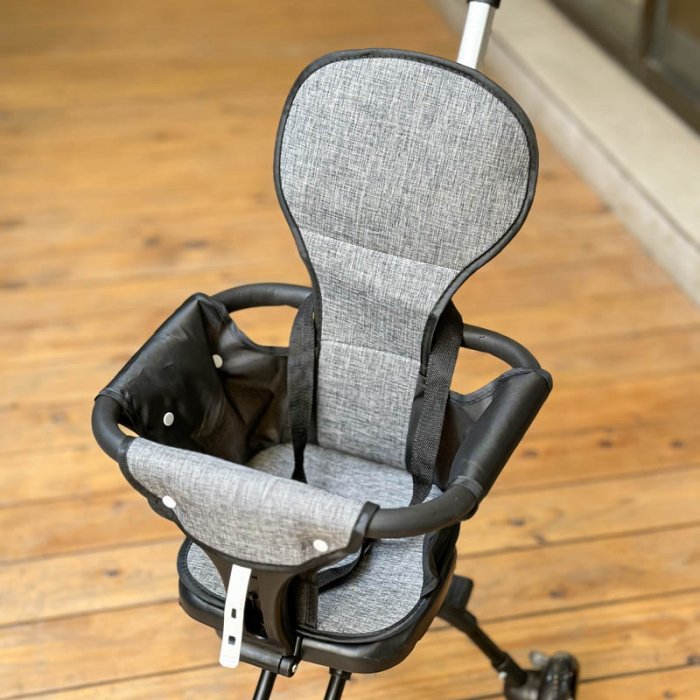 صندلی چرخدار کودک رنگ ذغالی کد P/518/A