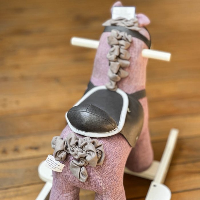 راکر اسب چوبی رنگ بنفش کد AF300220