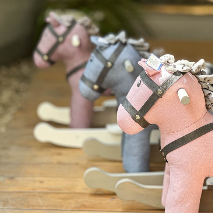 راکر اسب چوبی رنگ بنفش کد AF300220