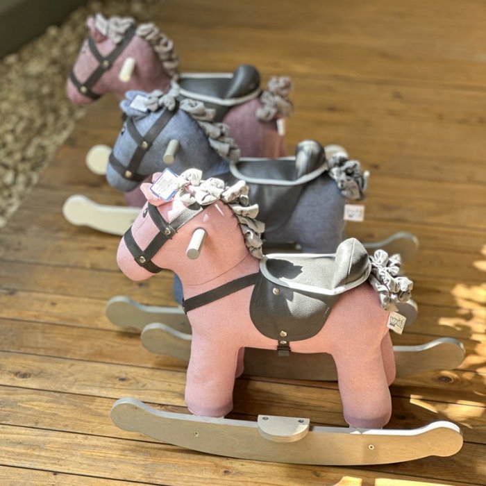 راکر اسب چوبی رنگ بنفش کد AF300220