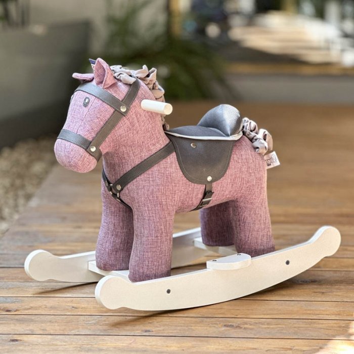 راکر اسب چوبی رنگ بنفش کد AF300220