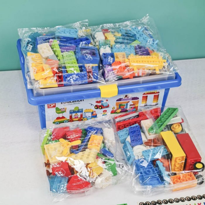 اسباب بازی لگو سطلی 180 تکه کد 188A29