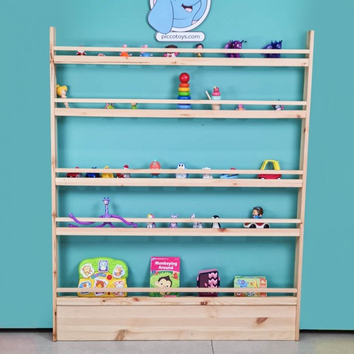 شلف و کتابخانه چوبی کودک سایز بزرگ مدل 6731132