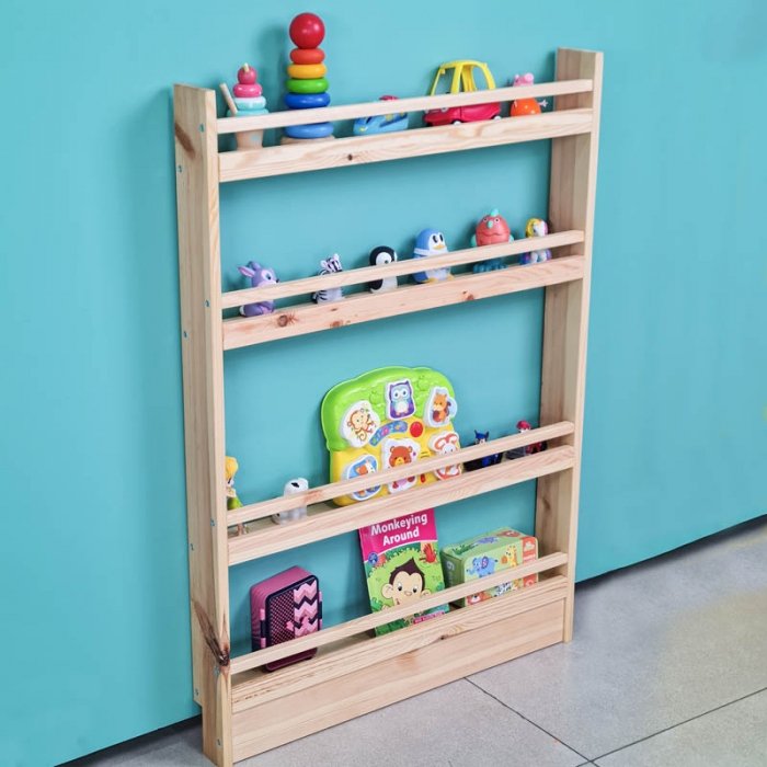 شلف و کتابخانه چوبی کودک سایز کوچک مدل 6731123