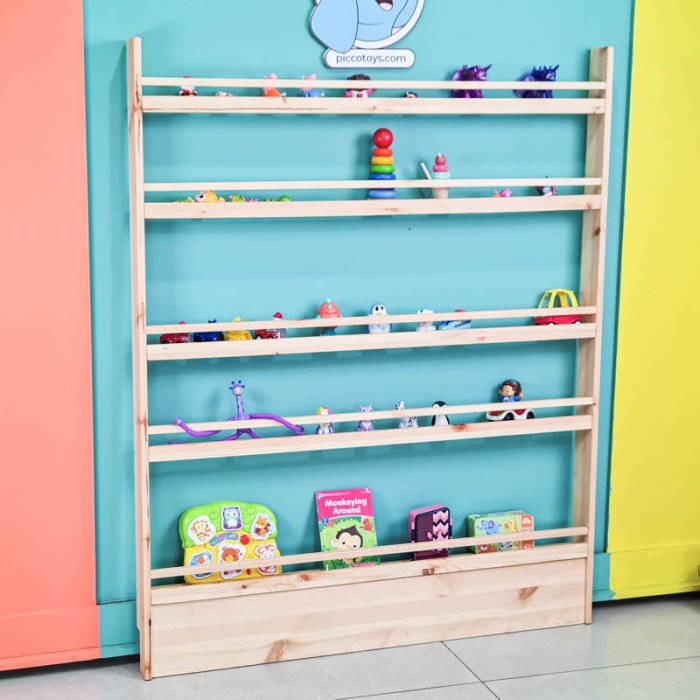 شلف و کتابخانه چوبی کودک سایز بزرگ مدل 6731132