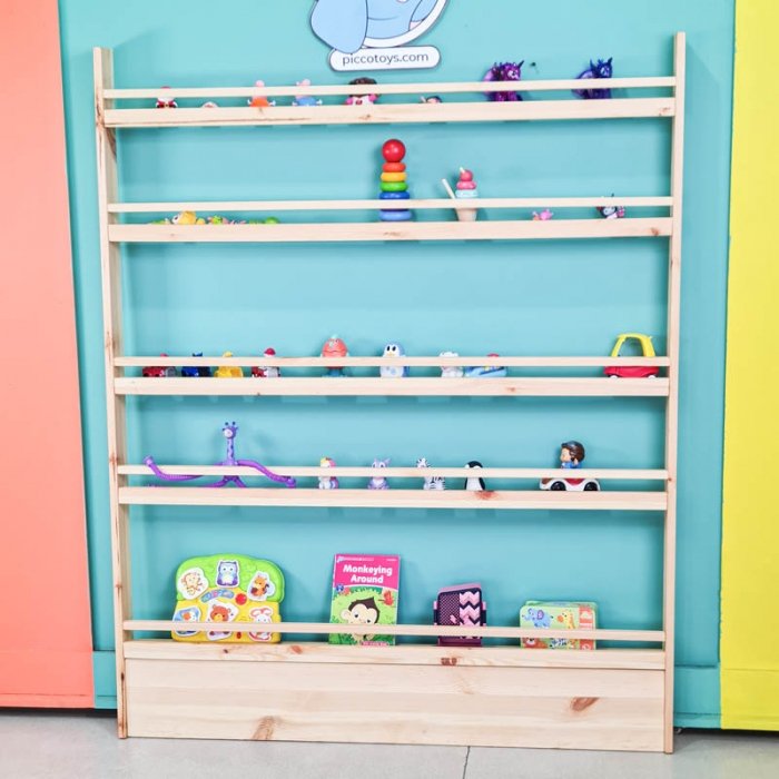 شلف و کتابخانه چوبی کودک سایز بزرگ مدل 6731132