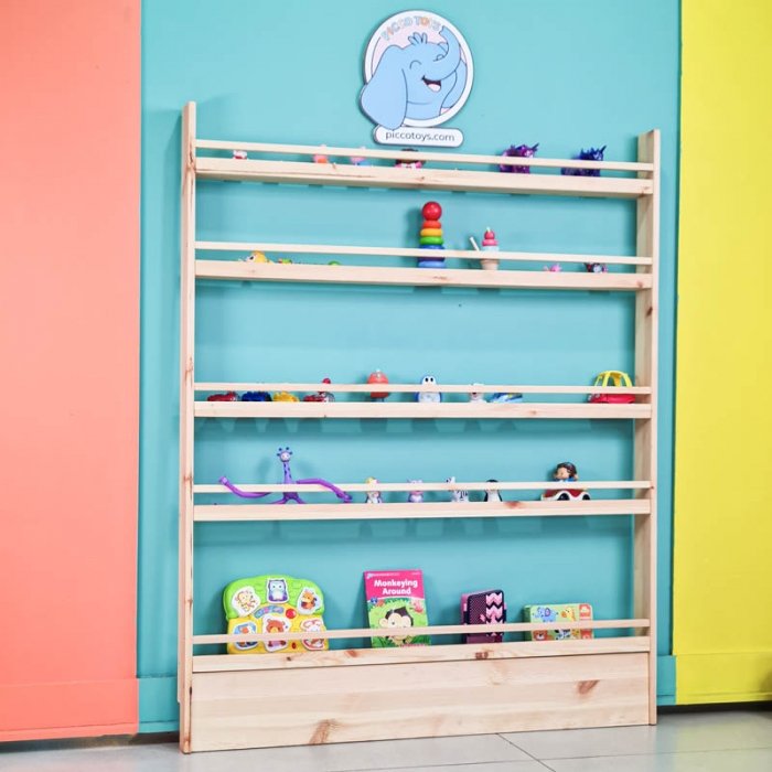 شلف و کتابخانه چوبی کودک سایز بزرگ مدل 6731132