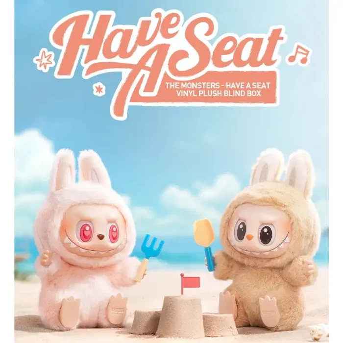 عروسک لبوبو شانسی POP MART Labubu مدل HAVE A SEAT کد 255204