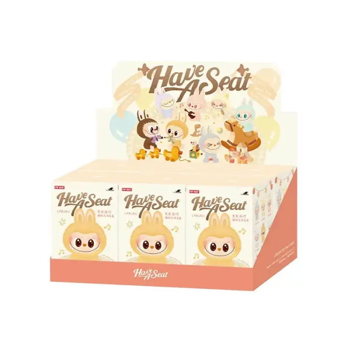 عروسک لبوبو شانسی POP MART Labubu مدل HAVE A SEAT کد 255204