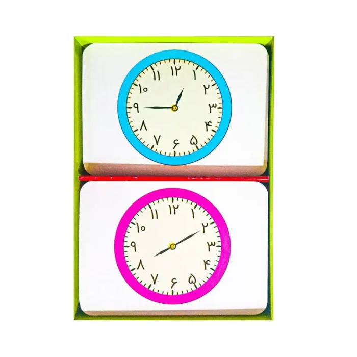 فلش کارت آموزش ساعت به کودکان کد 2531