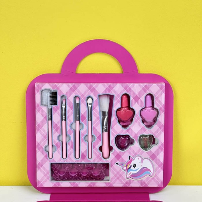 ست لوازم آرایشی کودک کیفی طرح یونیکورن کد LK28587