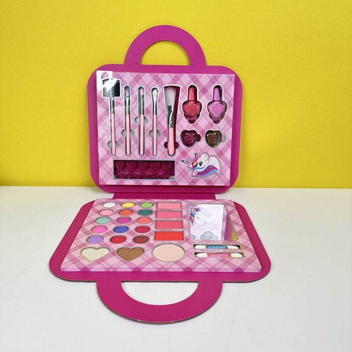 ست لوازم آرایشی کودک کیفی طرح یونیکورن کد LK28587