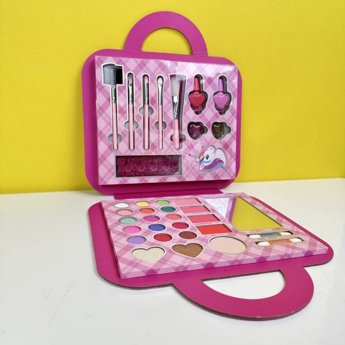 ست لوازم آرایشی کودک کیفی طرح یونیکورن کد LK28587