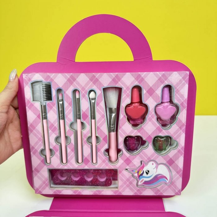 ست لوازم آرایشی کودک کیفی طرح یونیکورن کد LK28587