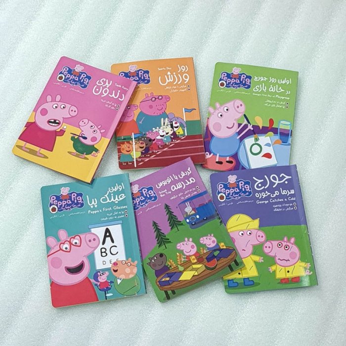 کتاب کودک مجموعه 6 جلد قصه های پپا پیگ کد 009604