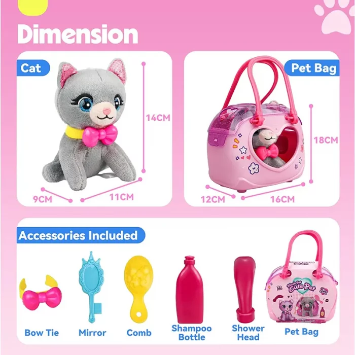 ست عروسک کیفی مدل گربه کد DR5045