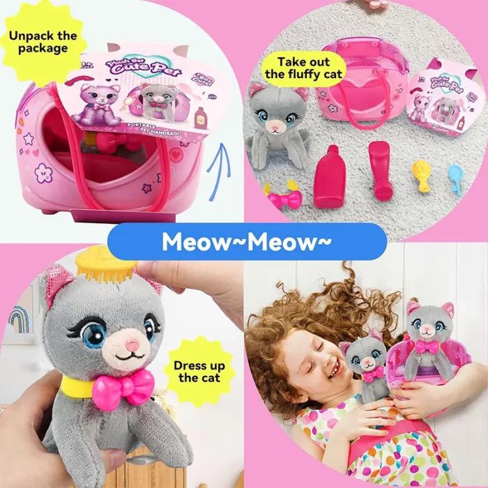 ست عروسک کیفی مدل گربه کد DR5045