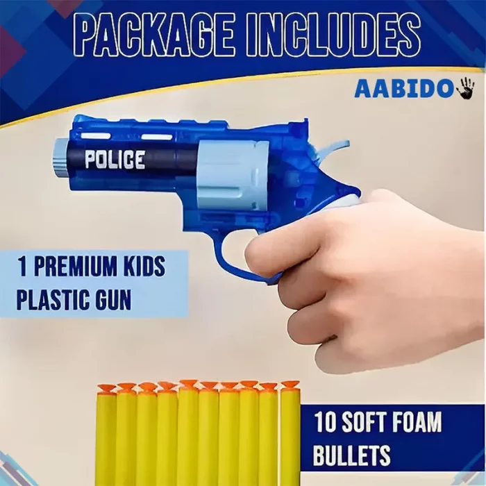 تفنگ اسباب بازی کودک با  آب پاش 2 کاره آبی مدل P/64838/AB